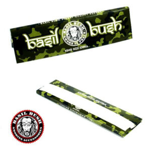 BASIL BUSH CAMO KING SIZE EXTRA ROLLING PAPERS 32 PER PACK