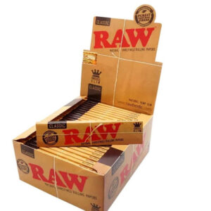 RAW CLASSIC KING SIZE ROLLING PAPERS 32 PER PACK