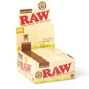 RAW ORGANIC KING SIZE ROLLING PAPERS 32 PER PACK