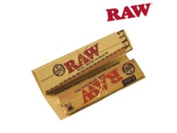 RAW CLASSIC CONNOISSEUR KING SIZE SLIM ROLLING PAPERS WITH PRE-ROLLED TIPS 24 PAPERS + 24