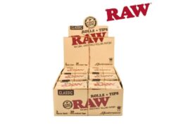 RAW CLASSIC WITH PRE-ROLLED TIPS 3 METERS 30 TIPS