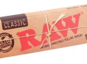 RAW SINGLE WIDE CLASSIC ROLLING PAPERS 50 PER PACK
