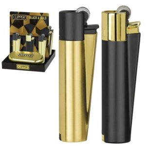 clipper - metal BLACK WITH GOLD TOP