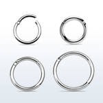 SEGH16 High polished surgical steel hinged segment ring, 16g (1.2mm)