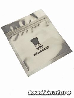 ZIP BAGS - SMELL PROOF - HEADCHEF - 1 BAG ZIP BAGS BAGS 150 X 150mm